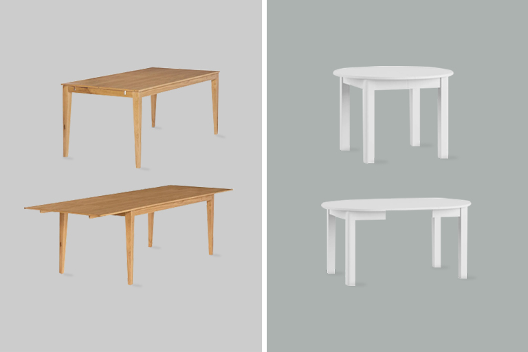 Table avec rallonge supplémentaire